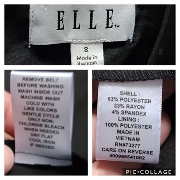 Elle Polka-dot Career Black Sheath Dress Size 8 - Picture 10 of 11